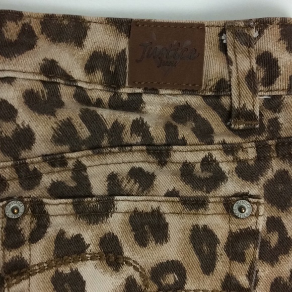 Justice Animal Print Girls Shorts Simply Low 10R - Picture 4 of 5